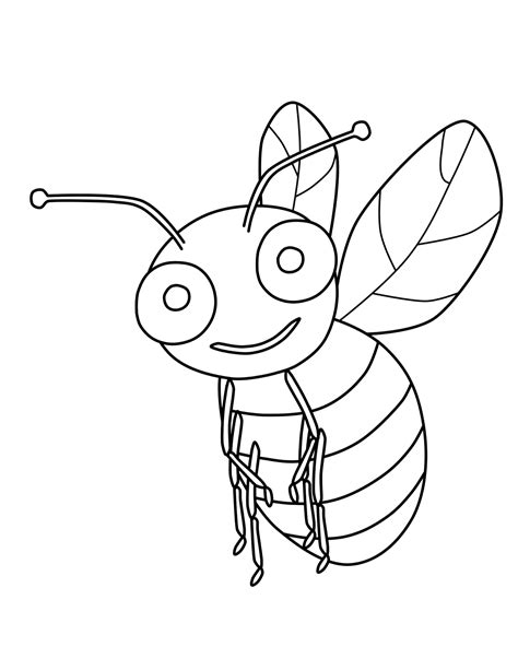 Free Printable Bumble Bee Coloring Pages For Kids