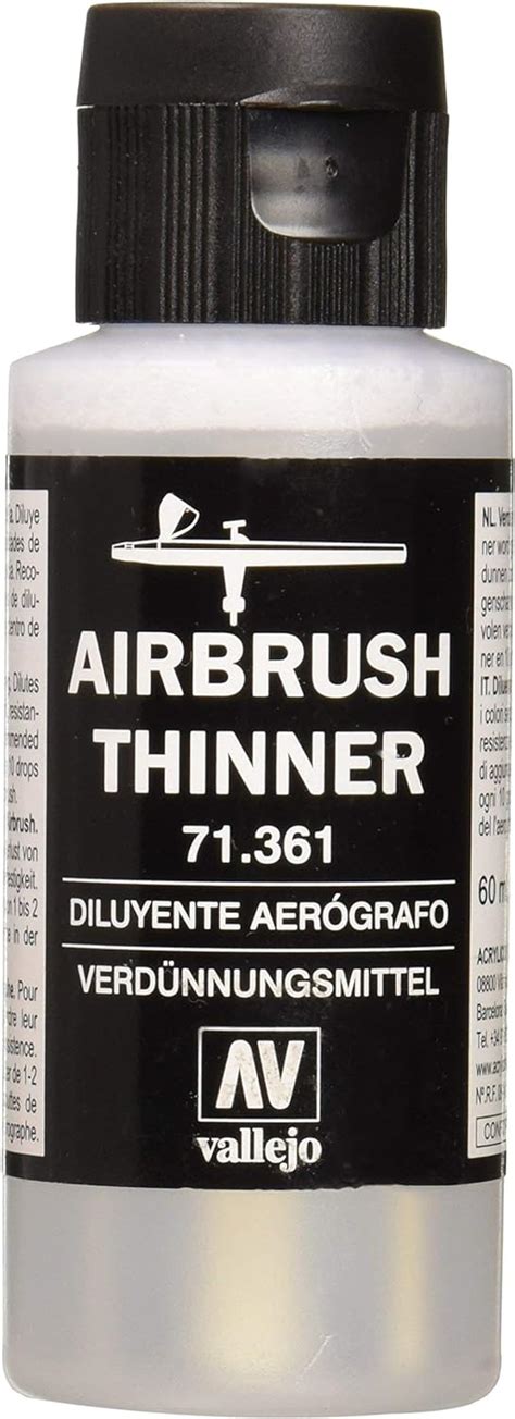 Amazon.com: Vallejo Airbrush Thinner Model, Clear, 2 Fl Oz (Pack of 1 ...