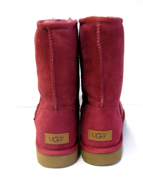 UGG CLASSIC SHORT II SUEDE WOMEN BOOTS GARNET US 11 /UK 9.5 /EU 42 | eBay