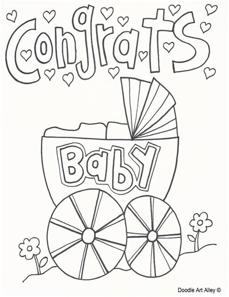 Baby Coloring Pages - DOODLE ART ALLEY