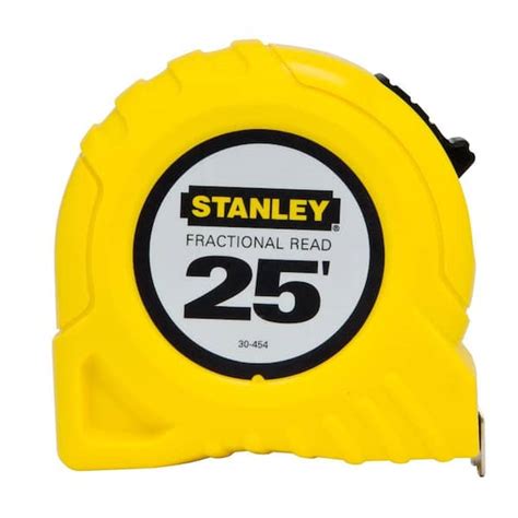 Stanley 25 ft. x 1 in. Fractional Read Scale Tape Measure 30-454 - The ...