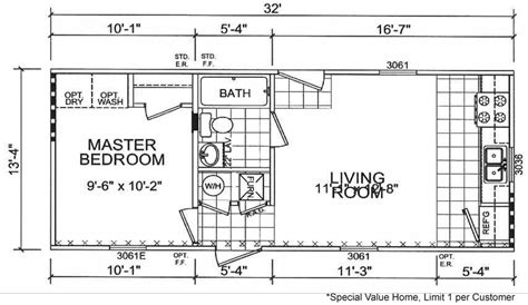 Single Wide Mobile Homes Floor Plans And Pictures | Review Home Co