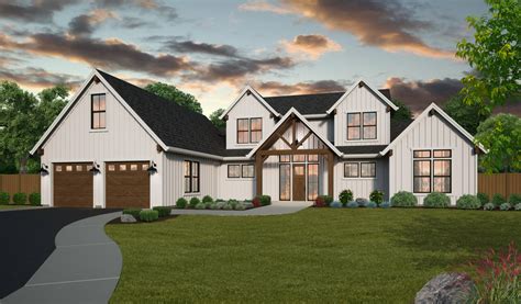 Texas House Plan | Open Concept Ranch Home Design with Big Ceilings ...