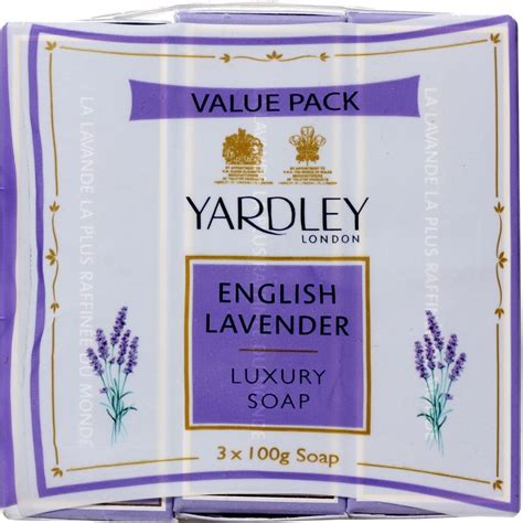 Yardley English Lavender Luxury Soap 100gm x 3 (Pack of 3)