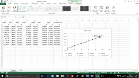 Excel: Linear regression, trendline, line of best fit. - YouTube