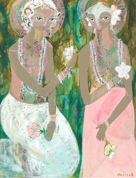 Jai Vasicek Gathering Flowers Print | Art painting, Portrait art ...