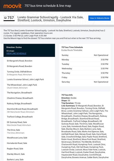 757 Bus Time Schedule & Line Route - DocsLib