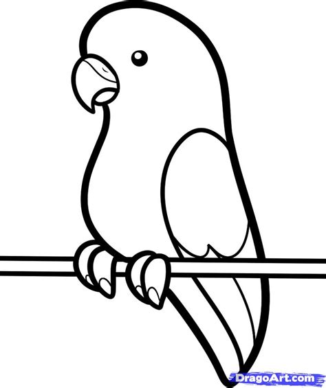 Outline Drawings Of Birds - Cliparts.co