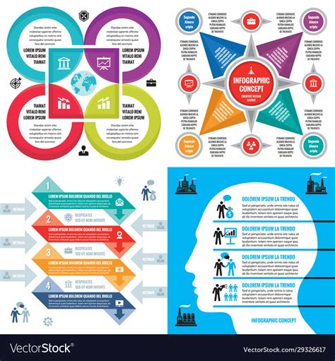 Business infographic templates concept Royalty Free Vector