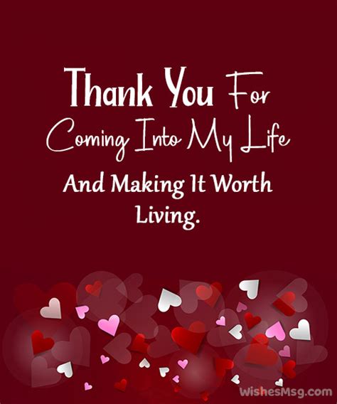 Thank You For Coming Into My Life Messages & Quotes - WishesMsg