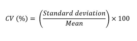 Coefficient Of Variation Equation