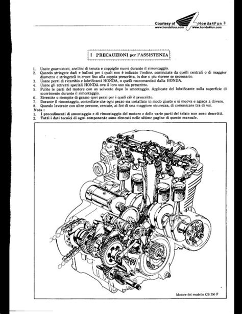 Honda CB350F/500F/750F Motorcycle Service Repair Workshop Manual | A ...