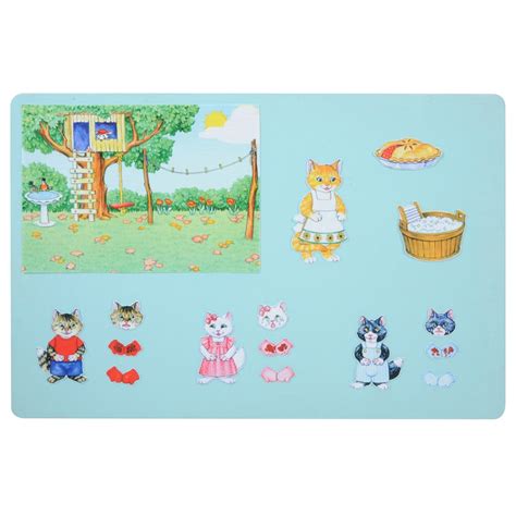 The Three Little Kittens Who Lost Their Mittens Felt Set - 16 Pieces