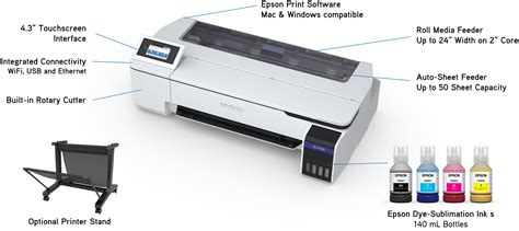 Epson SureColor F570PE Pro 24″ Dye Sublimation Transfer Printer ...