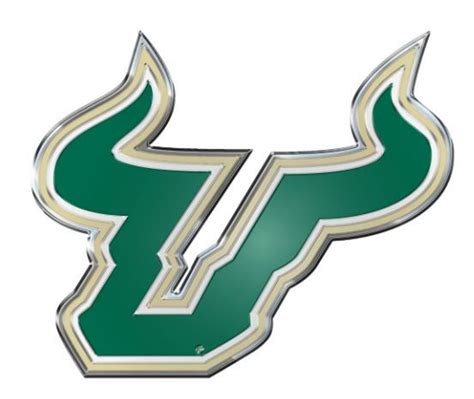 USF Bulls CE3 Premium Color Metal Auto Emblem Decal University of South ...