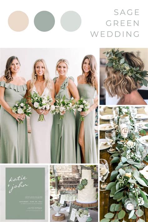 Sage Green Wedding Ideas in 2021 | Sage green wedding, Green themed ...