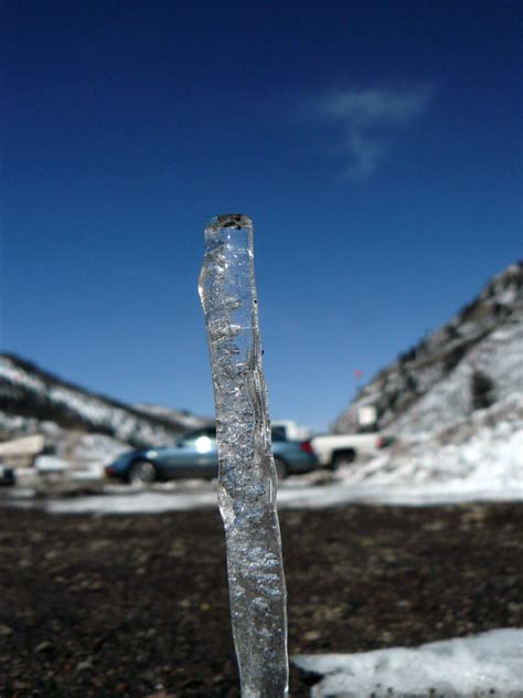 Ice Pillar | A column of ice in a parking lot. It must have … | Flickr