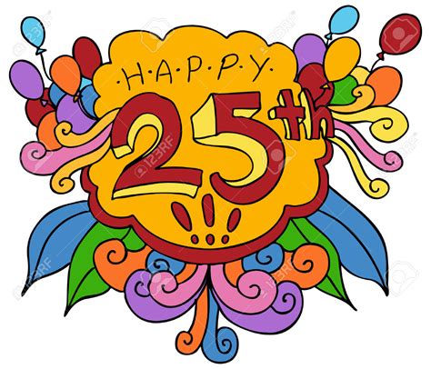 happy 25th birthday clipart 20 free Cliparts | Download images on ...