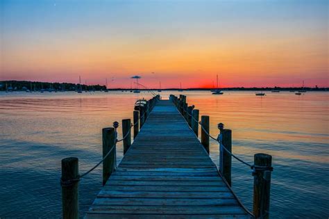 Sunset Dock Photography by John Mazlish | Saatchi Art