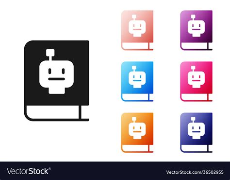 Black user manual icon isolated on white Vector Image