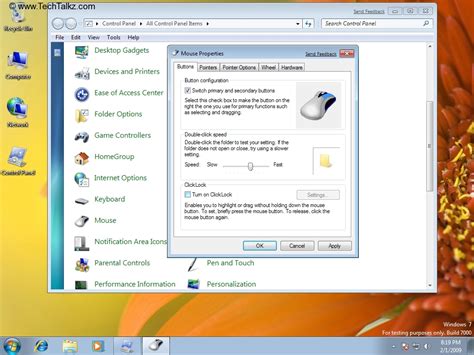 Guide - How to Change Mouse Settings in Windows 7 | TechTalkz.com ...