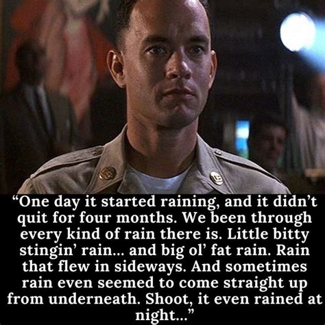 Best Forrest Gump rain quotes which melt my heart - Forrest Gump rain ...