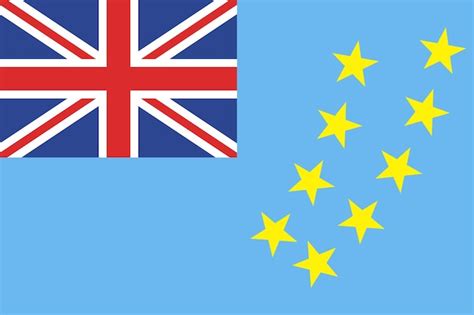 Premium Vector | Flag of tuvalu