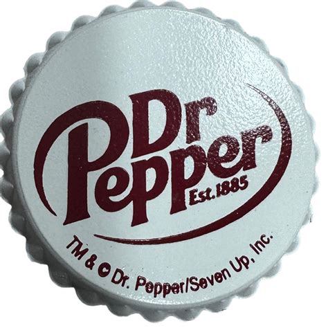 Modern Logo Dr Pepper Bottle Cap Magnet | Dr Pepper Museum Gift Shop