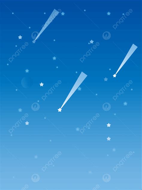 Gambar Bintang Vector Meteor Latar Belakang Langit Malam Langit Biru ...