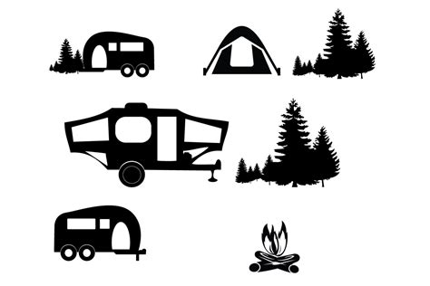 Camping clipart svg file