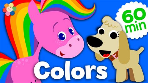 Coloring and Music for Kids | Rainbow Horse Color Compilation | Learn ...