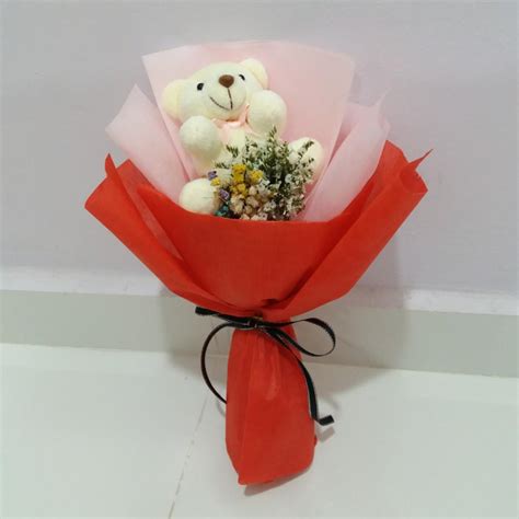 #207 | Teacher's Day Bouquets | Dried Flowers | Cotton Flower | Message ...