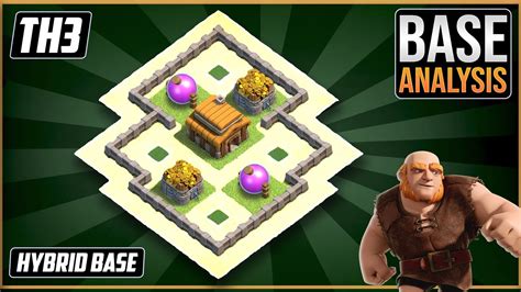 THE NEW ULTIMATE TH3 HYBRID/TROPHY Base 2023!! | Town Hall 3 (TH3 ...