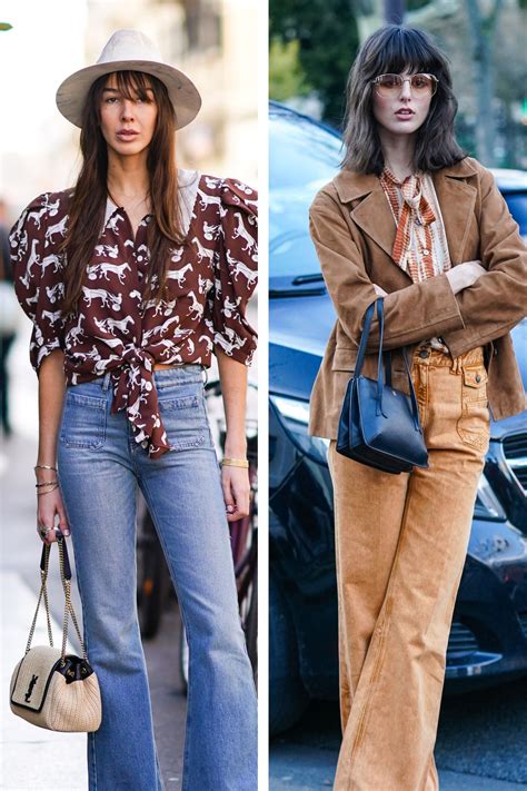 Pantaloni a zampa, la moda anni 70 in 10 look street style | Vogue Italia