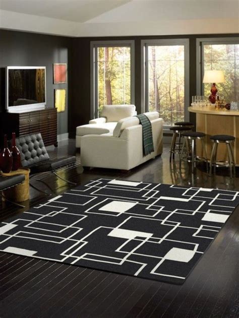 Cheap Black And White Area Rug For Living Room Under $ 100 For ...