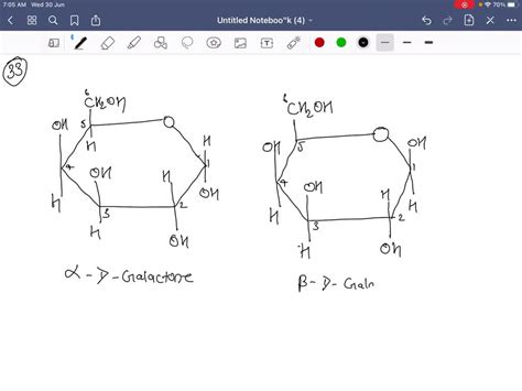 SOLVED: Draw the Haworth structure for the alpha anomer of D-galactose.