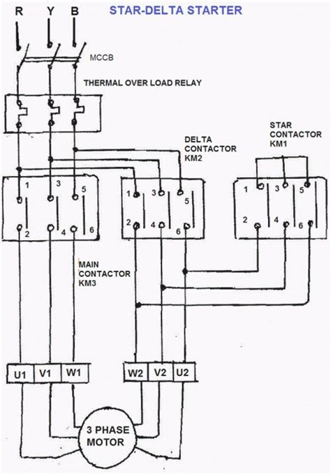 Schematic Diagram Of Wye Delta Connection What Does 3 Phase