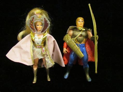 2 vintage 80's princess of power she-ra doll action figures-she-ra from ...