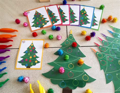 Christmas tree Decorating game | Preschool christmas, Colorful ...