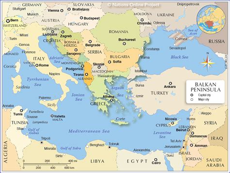 Political Map of the Balkan Peninsula - Nations Online Project