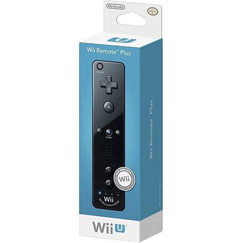 Nintendo Wii Remote Plus - Black (Wii/Wii U) - Walmart.com - Walmart.com