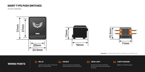 Nissan Short Type Push Switch wiring diagram – STEDI