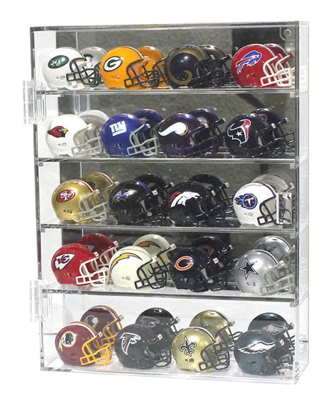 Pocket Pro Mini Size Football Helmet Display Case Stand Holder, Clear ...