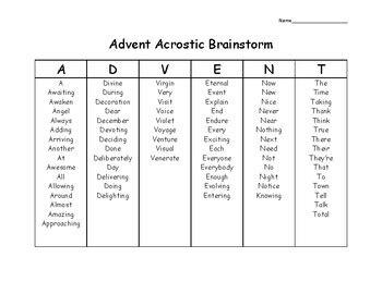 Advent Acrostic with Candles by Teaching With Laughter and Love | TPT