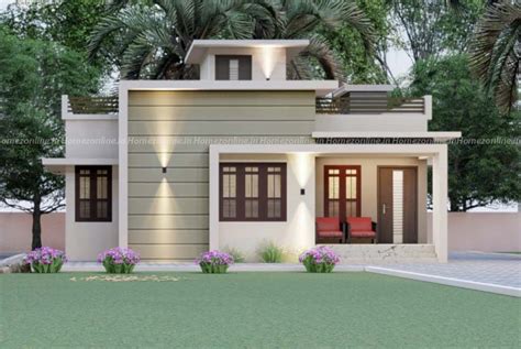 Single floor home design with simple exterior - HOMEZONLINE