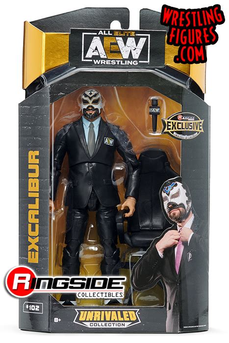 Excalibur (Announcer) - AEW Ringside Exclusive Toy Wrestling Action ...