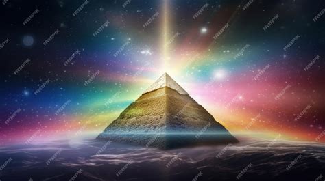 Premium AI Image | All seeing eye in pyramid symbol