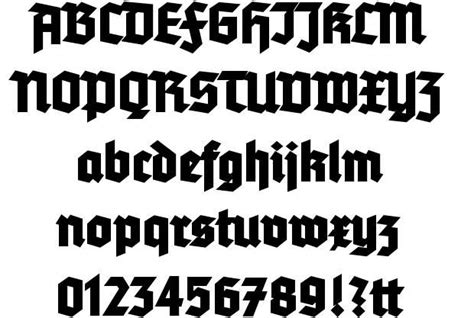 Tannenberg Fett Schriftart zum kostenlosen Download Tattoo Lettering ...