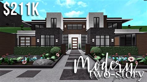 Bloxburg House Ideas 2 Story Modern