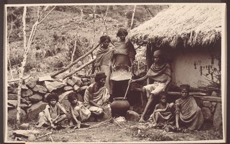 Indian aborigines. Kurumba family on the Nilgiris. - BM Archives